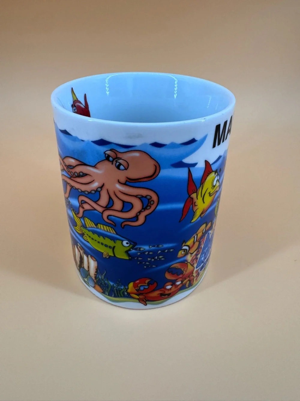Coffee Cup Mug Aquarium Martha Fish Octopus Crab Shark Squid